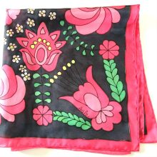 FEKETE SELYEM GAVROCHE MATYÓ MINTÁVAL