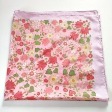 Rózsaszín százvirágú selyemkendő