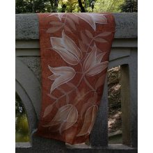 BARNA SELYEMSÁL TULIPÁNOKKAL