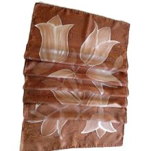 BARNA SELYEMSÁL TULIPÁNOKKAL