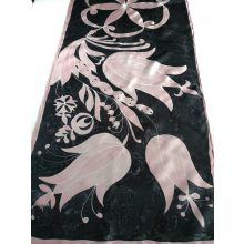 FEKETE SELYEMSÁL RÓZSASZÍN TULIPÁNOKKAL