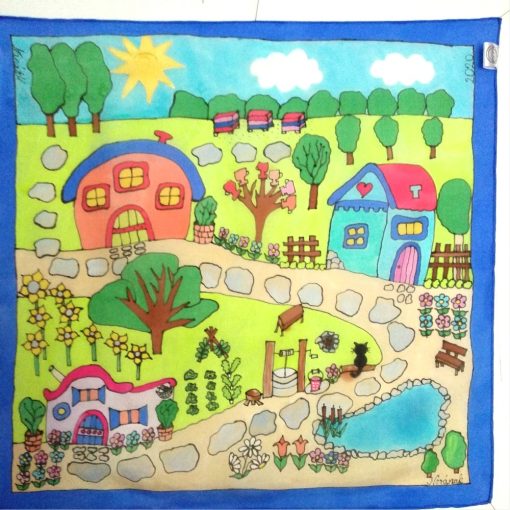 KÉK TÜNDÉRFALVA SELYEMKENDŐ